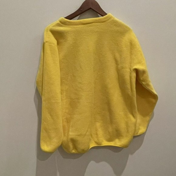 Vintage Walt Disney World Yellow Embroidered Logo Fleece Sweatshirt Womens Small - Picture 5 of 5